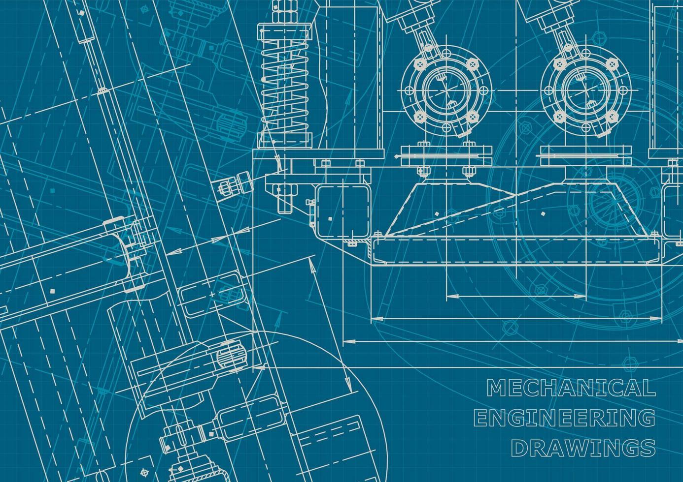 identidad corporativa. Plano. dibujos de ingenieria vectorial vector