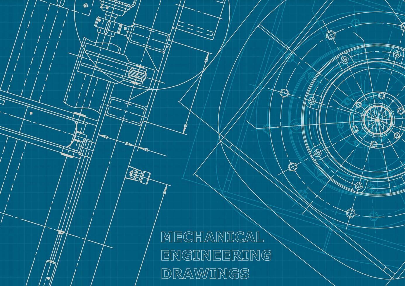 identidad corporativa. Plano. dibujos de ingenieria vectorial vector