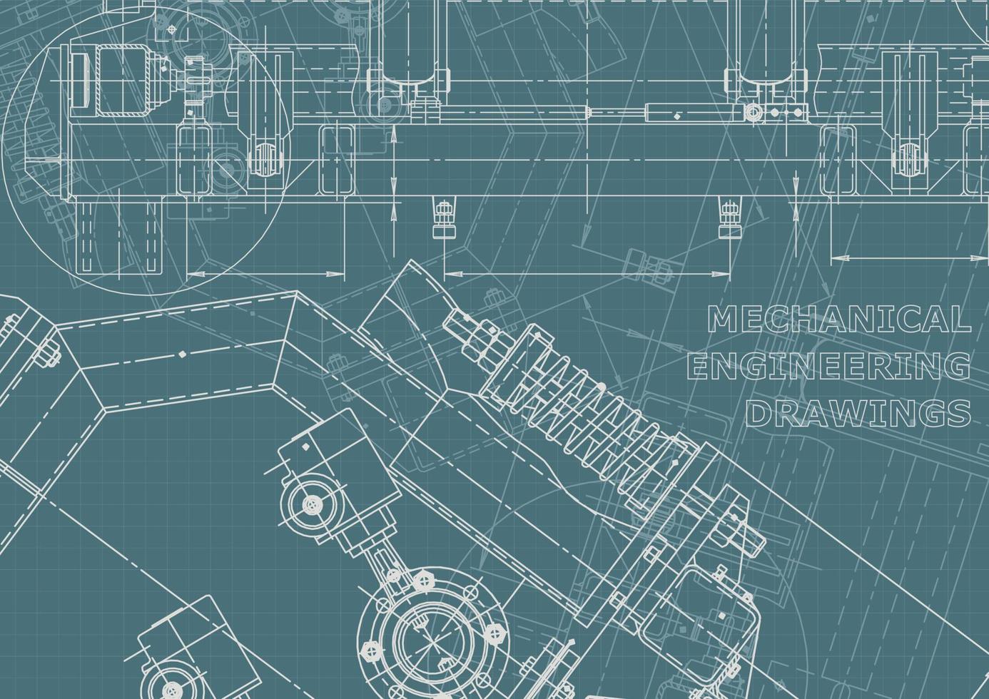 identidad corporativa. Plano. dibujos de ingenieria vectorial vector