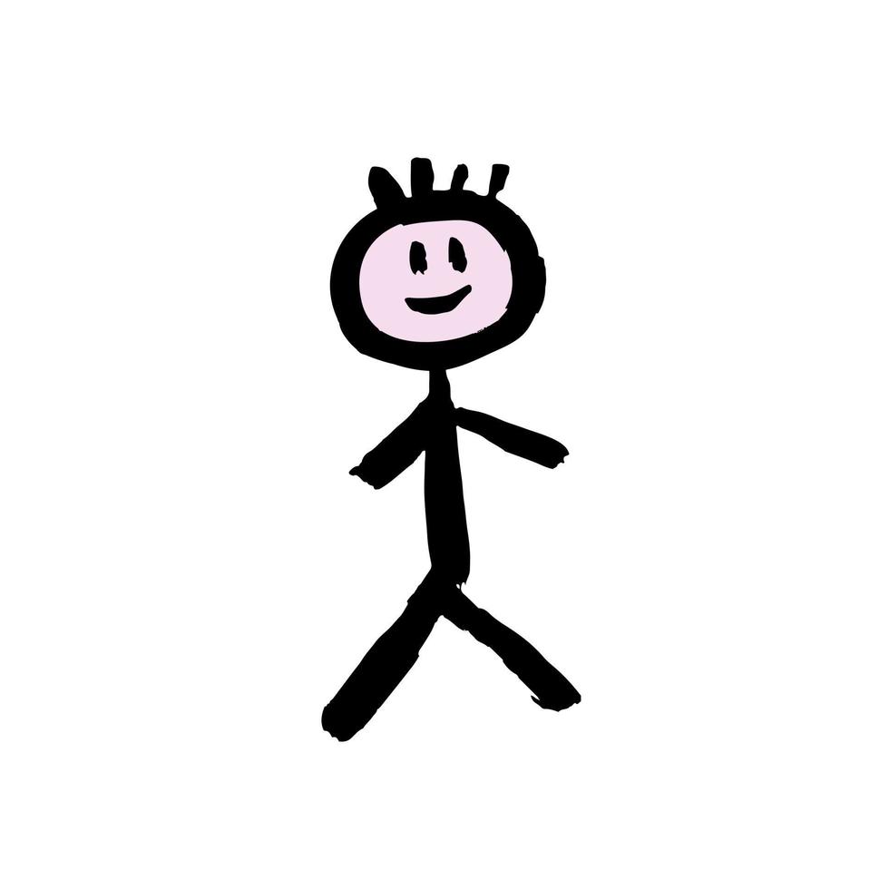 Doodle grunge style icon. Hand drawing paint, brush drawing. Isolated on a white background vector