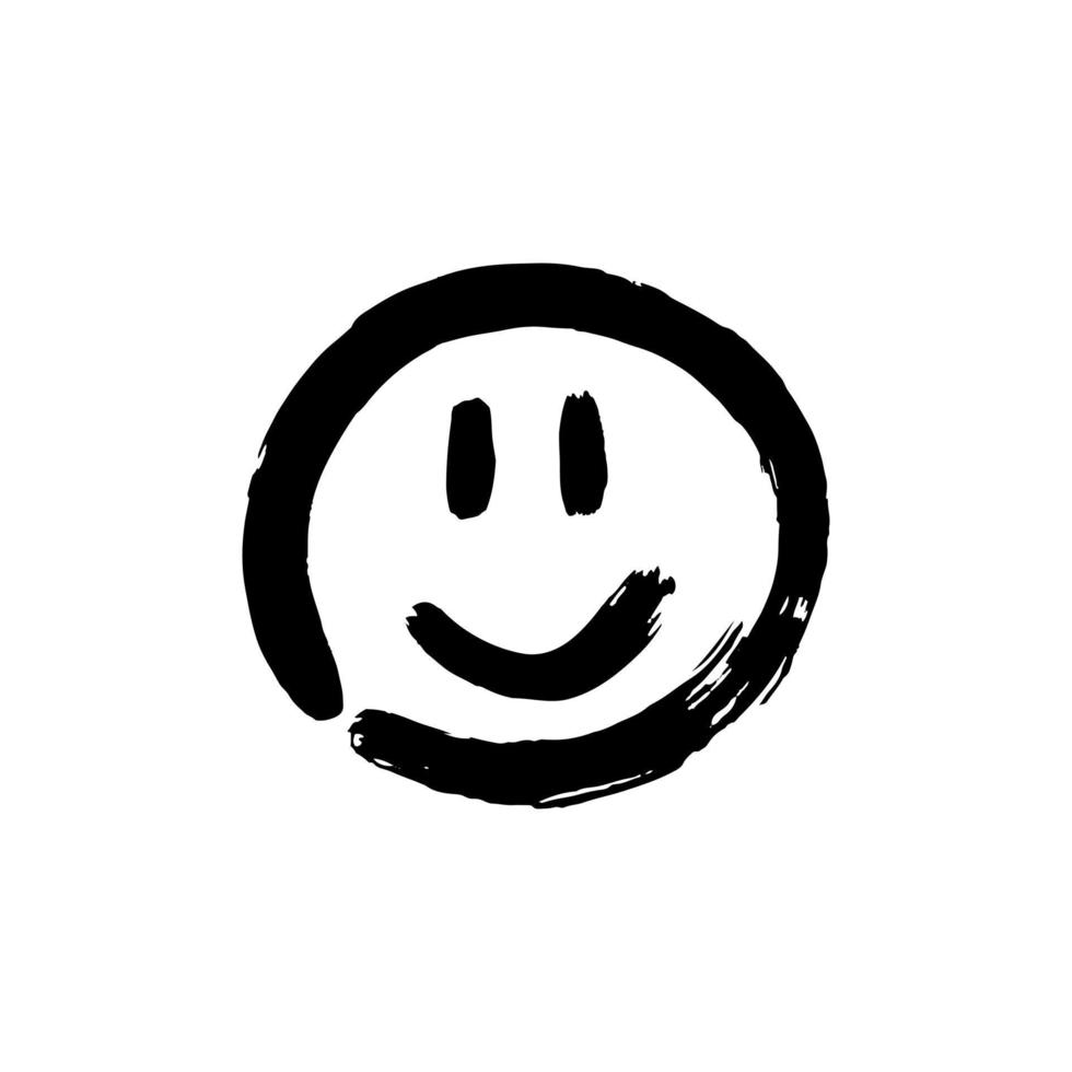 Doodle grunge style icon. Hand drawing paint, brush drawing. Isolated on a white background vector
