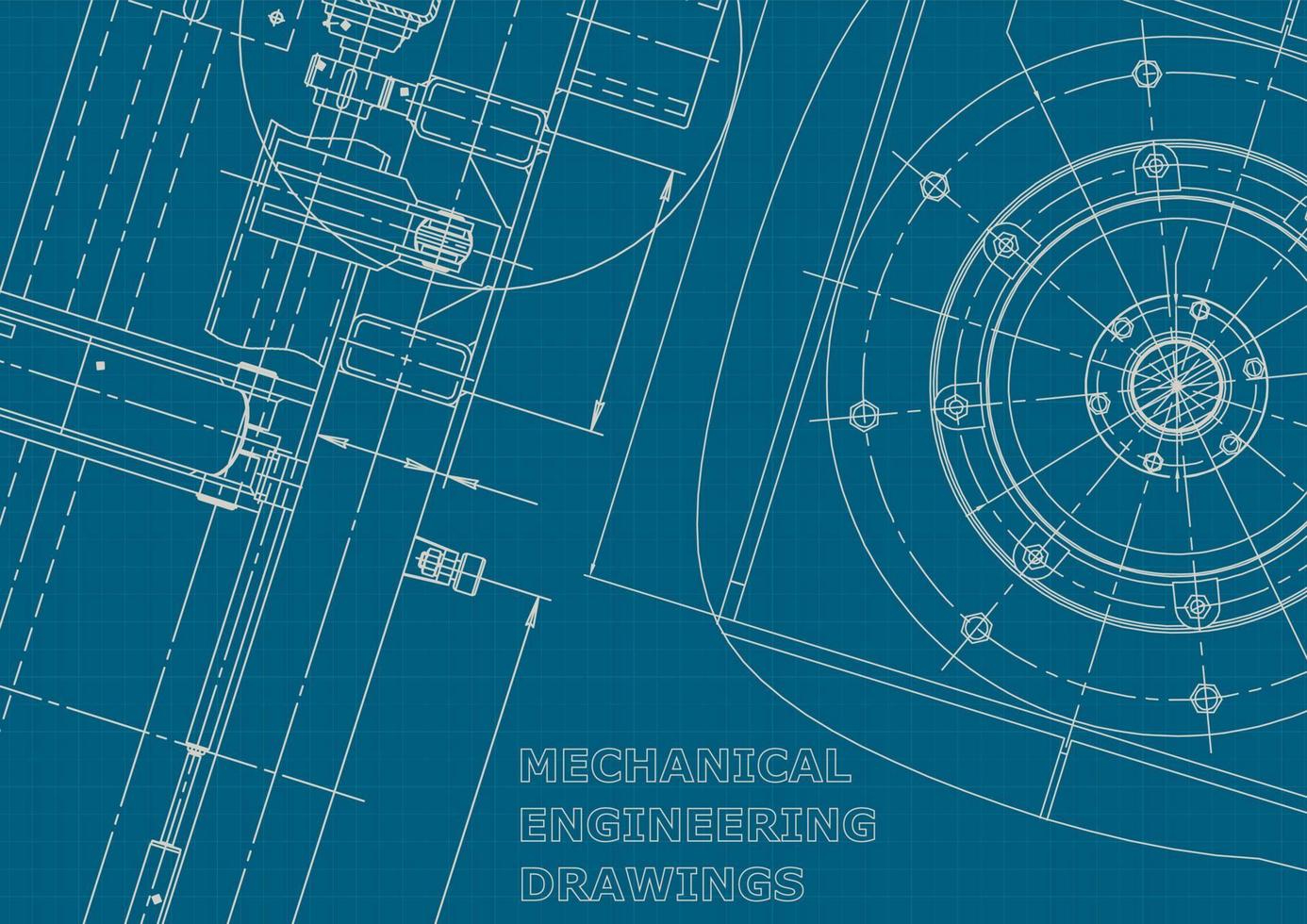 identidad corporativa. Plano. dibujos de ingenieria vectorial vector