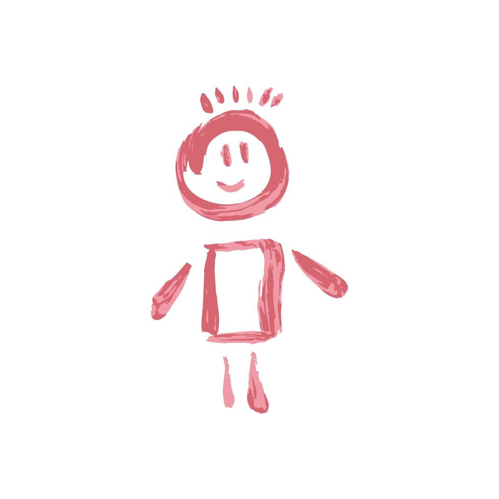 Doodle grunge style icon. Hand drawing paint, brush drawing. Isolated on a white background vector