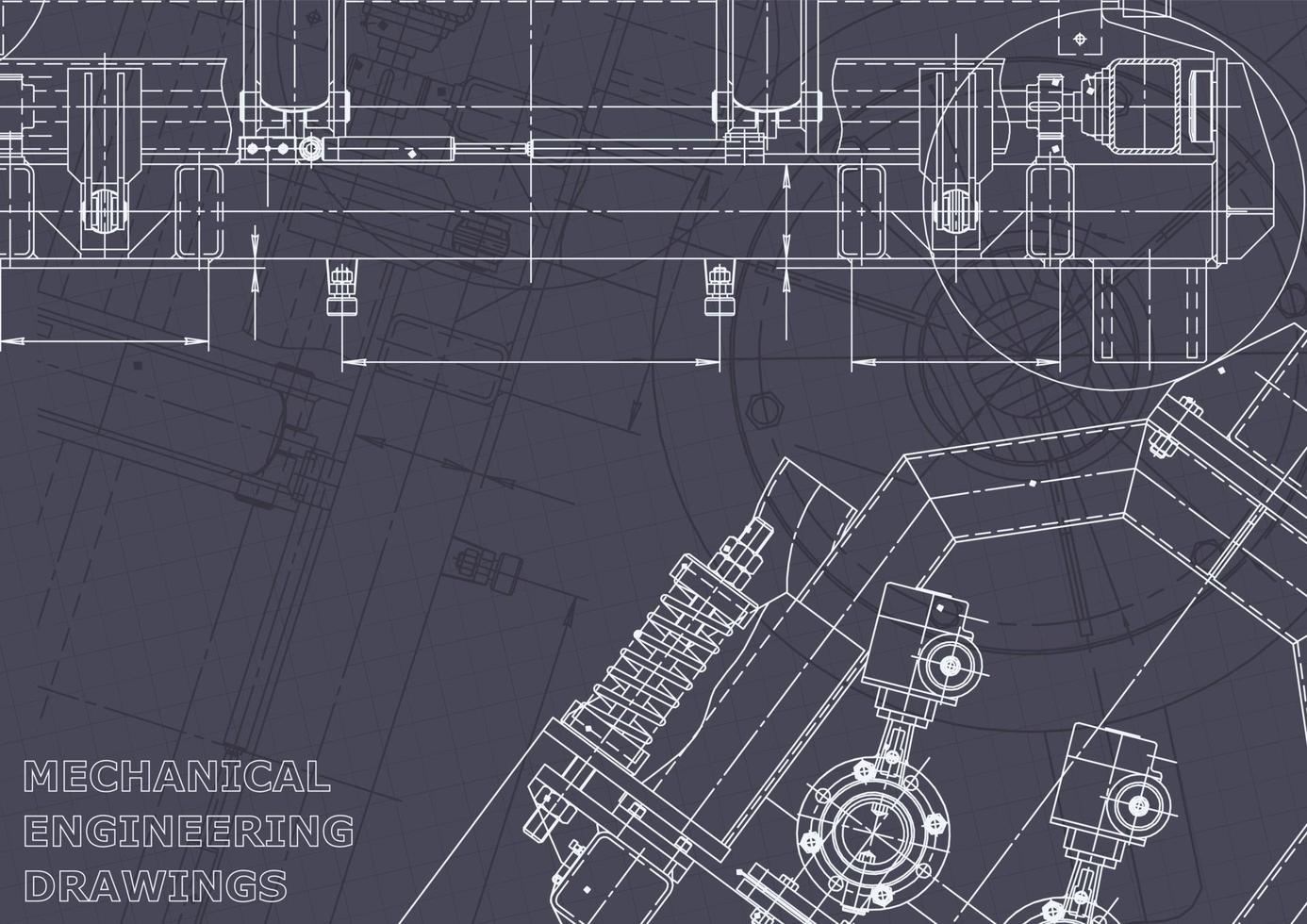 identidad corporativa. Plano. dibujos de ingenieria vectorial vector