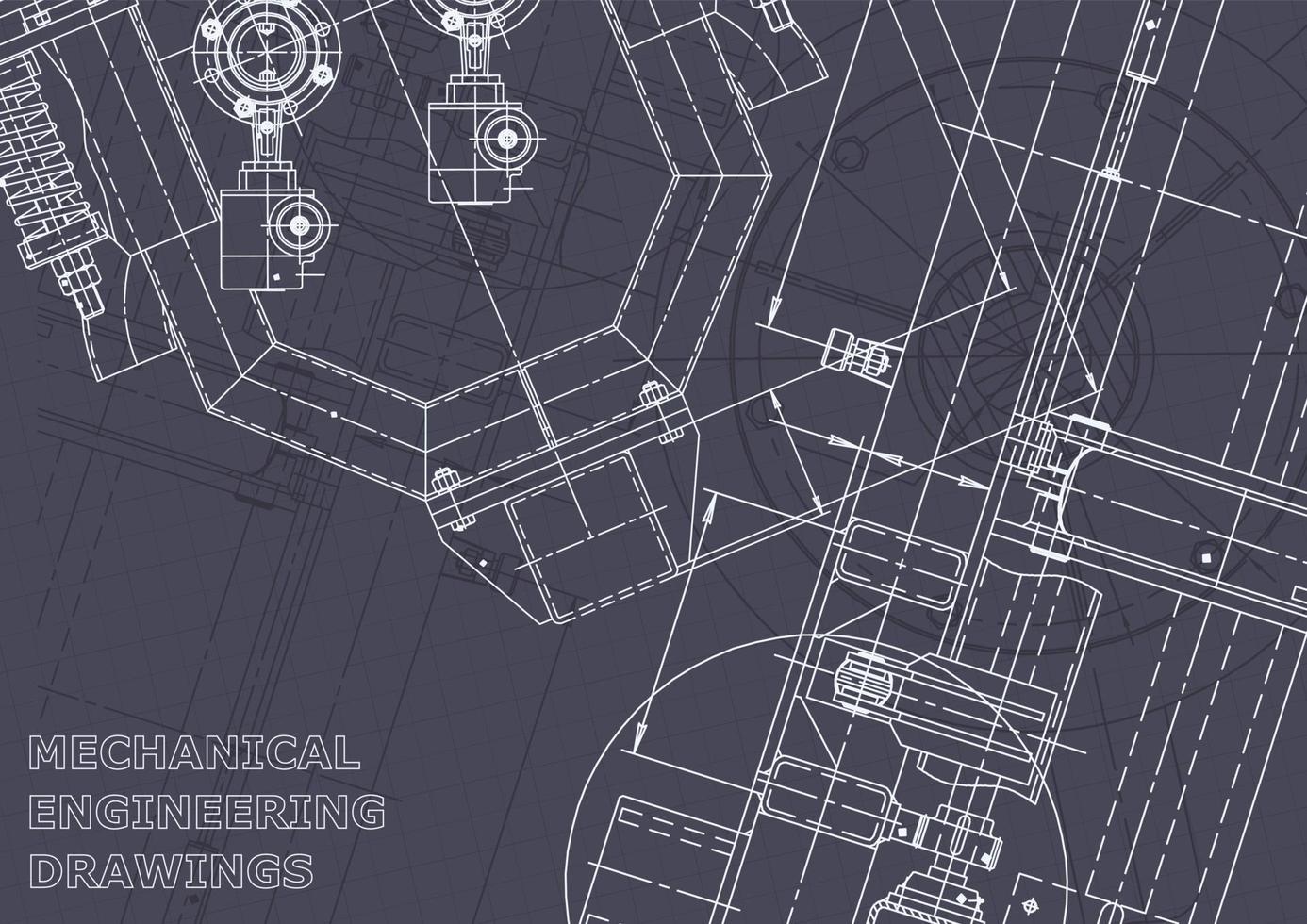 identidad corporativa. Plano. dibujos de ingenieria vectorial vector