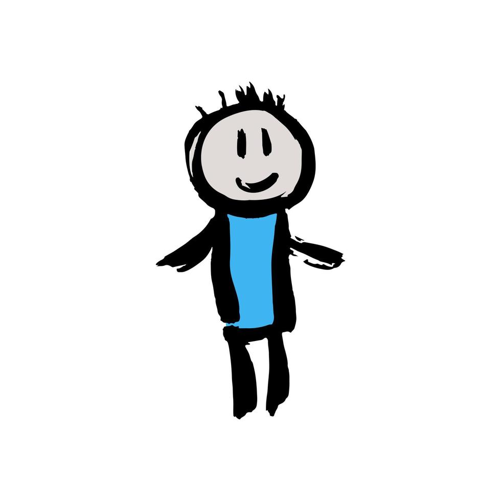 Doodle grunge style icon. Hand drawing paint, brush drawing. Isolated on a white background vector