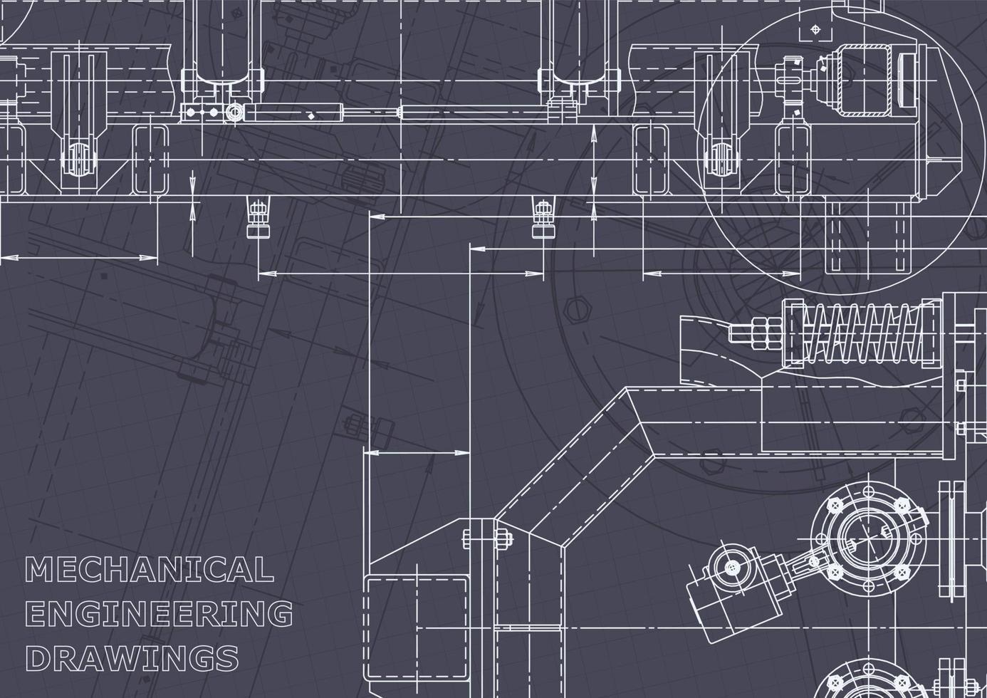 Corporate Identity. Blueprint. Vector engineering drawings
