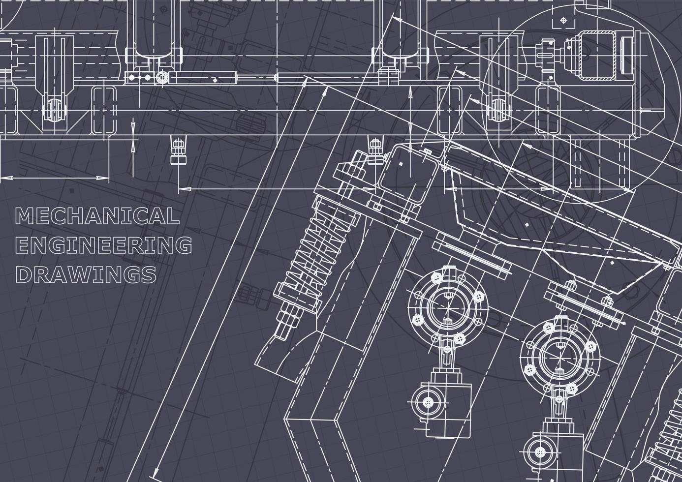 Corporate Identity. Blueprint. Vector engineering drawings