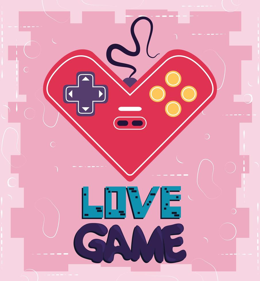 love game control vector