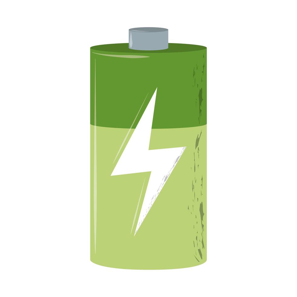 ahorro de batería ecológico vector