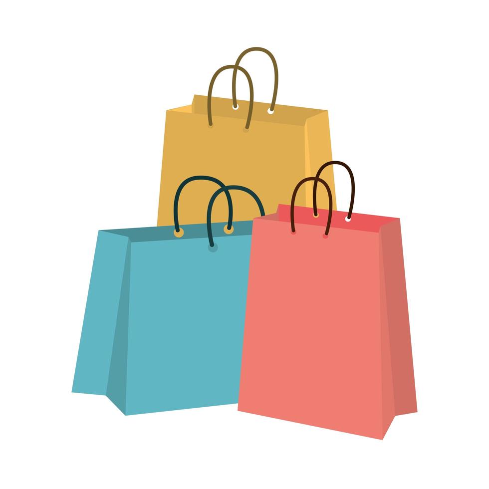 shopping paper bags vector