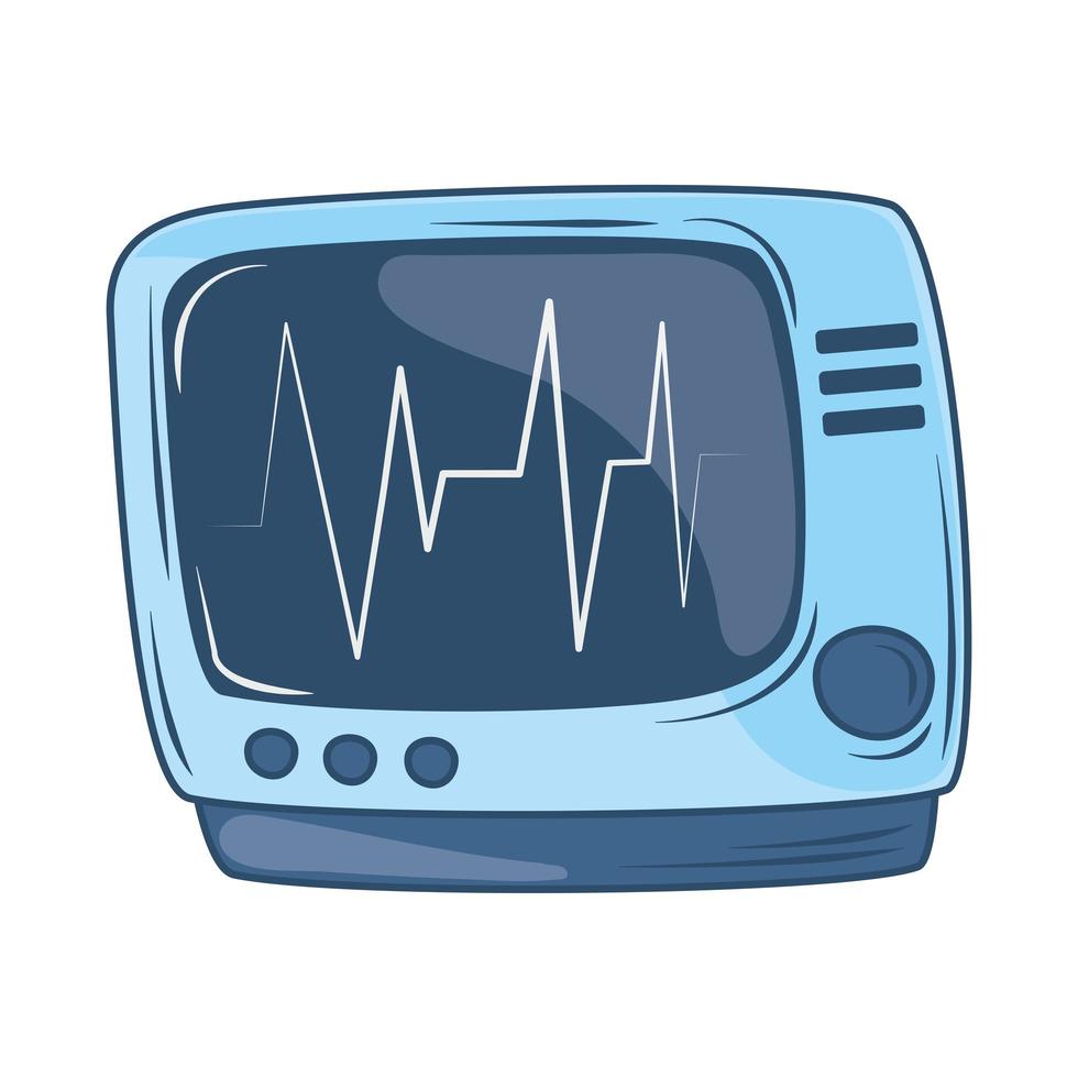 monitoring heart line vector