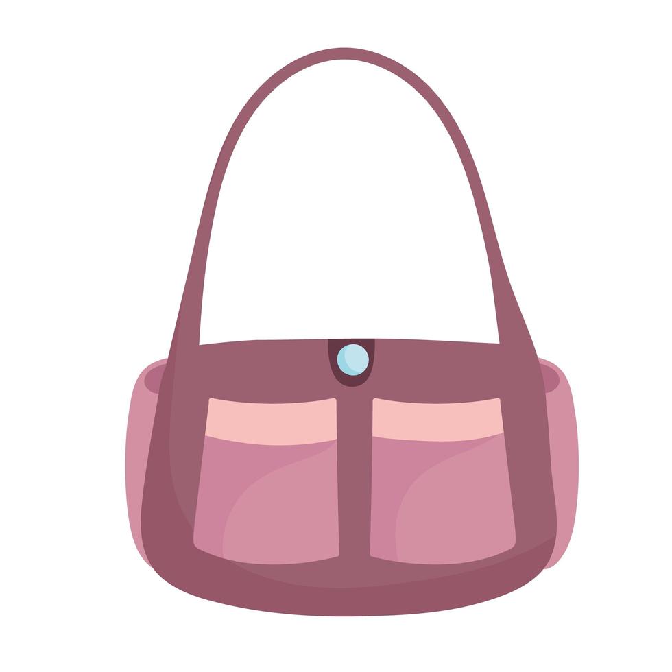 bolso de mano icono de accesorio de moda estilo aislado fondo blanco vector