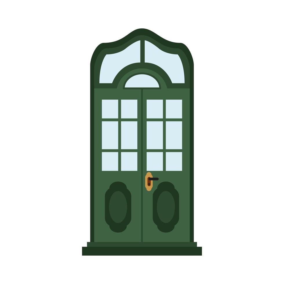 front green door vector