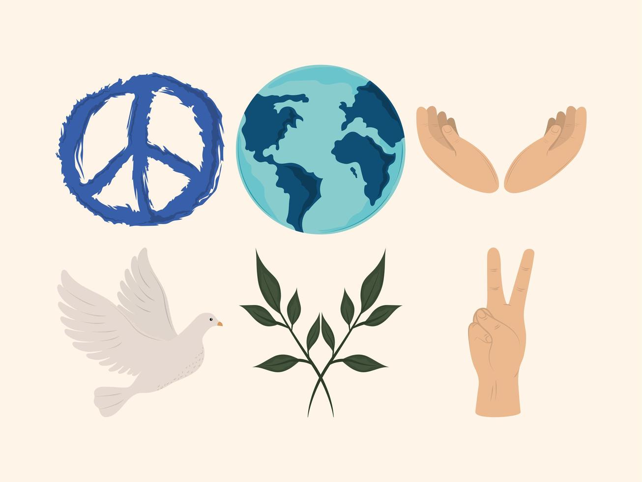 pacifism and peace vector