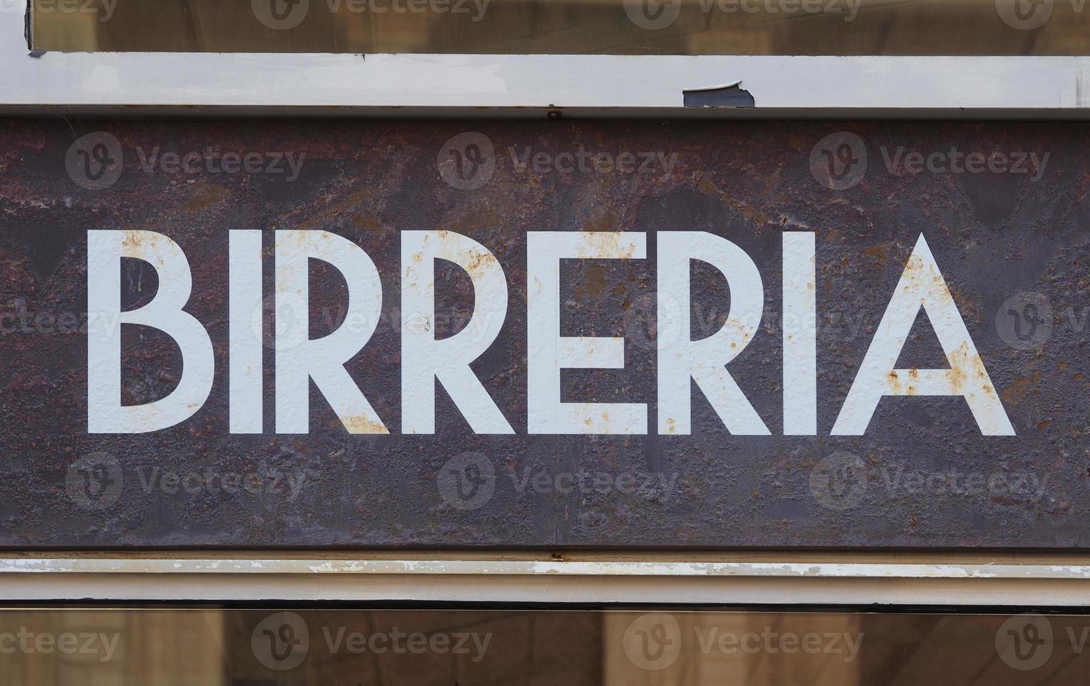 Birreria pub sign photo