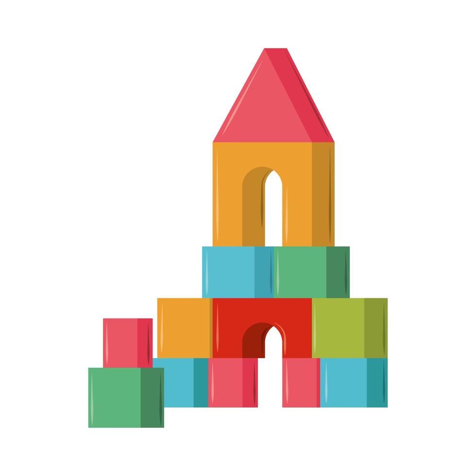 block castle toy vector