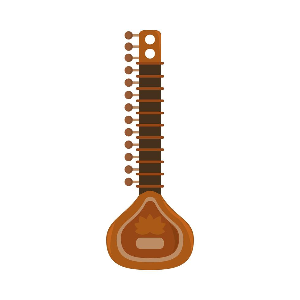 traditional indian instrument vector
