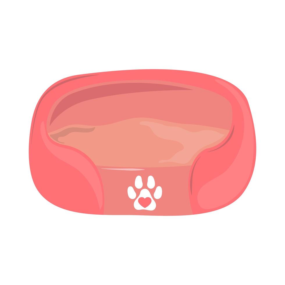 cama para mascota vector