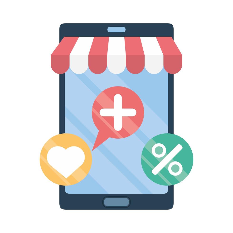 shop online mobile vector