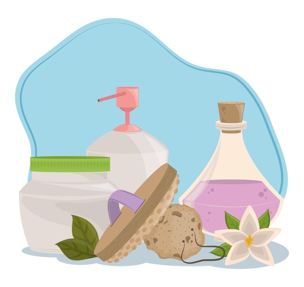 spa objects treatment vector