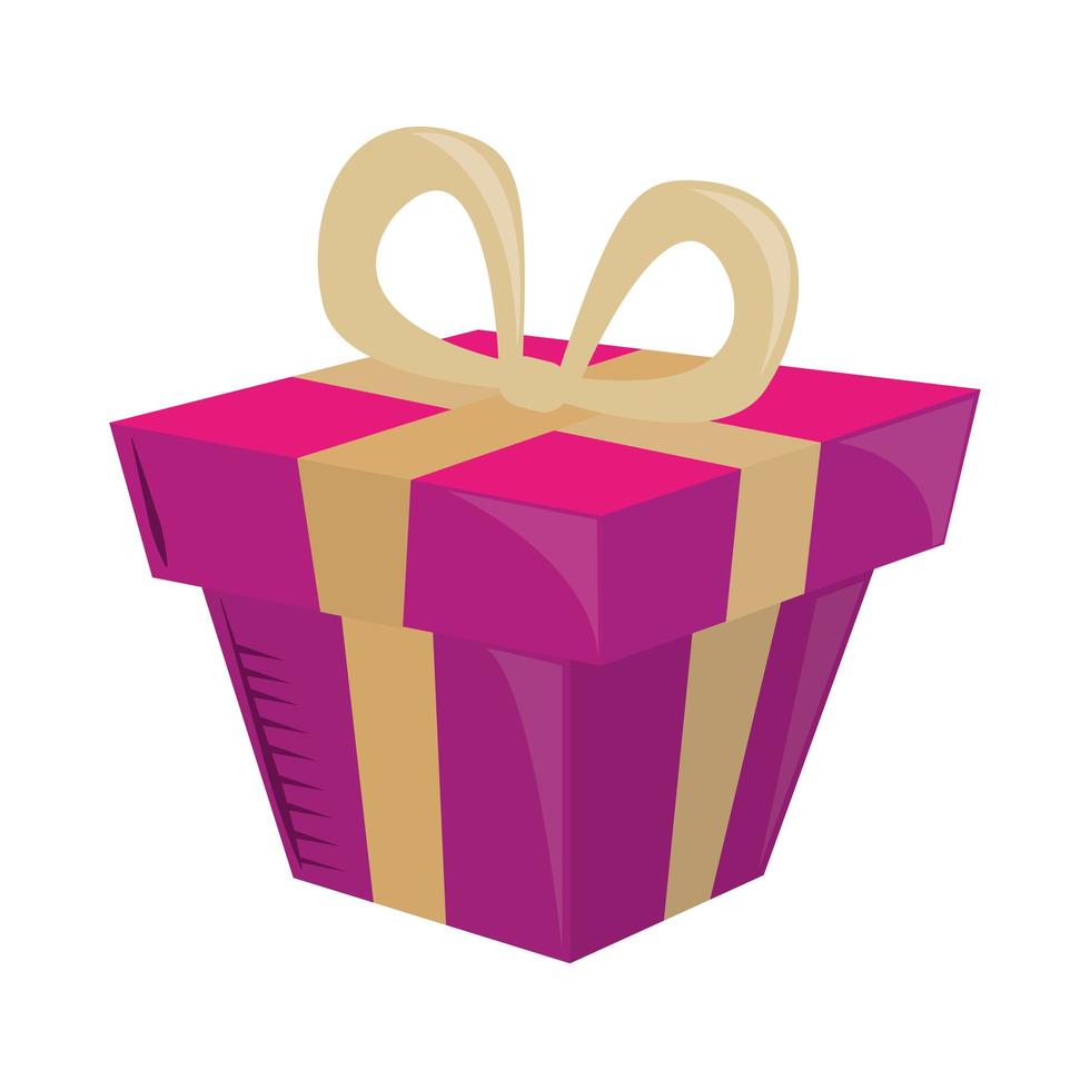 gift box with bow 3820694 Vector Art at Vecteezy