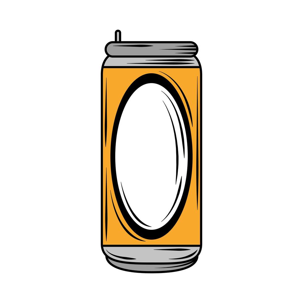 beer beverage can vector