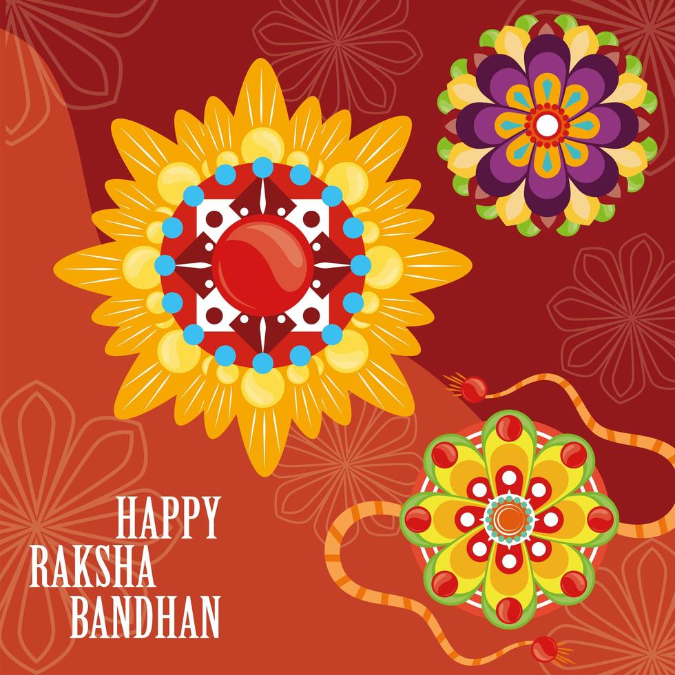 feliz día raksha bandhan vector