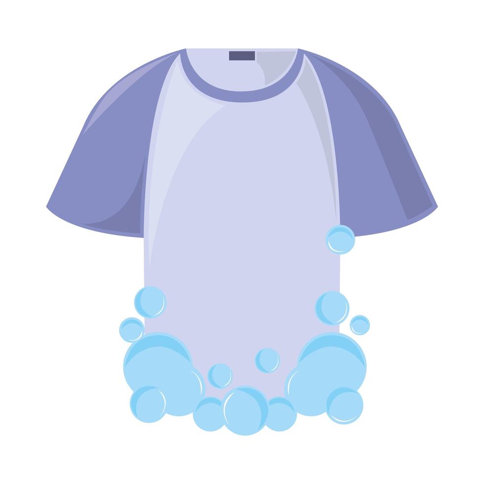 shirt with bubbles vector