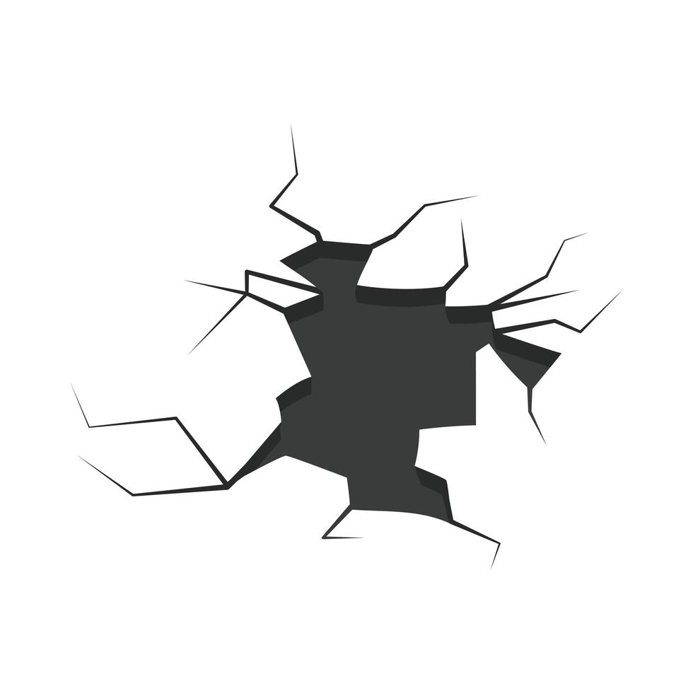 cracked surface explosion vector