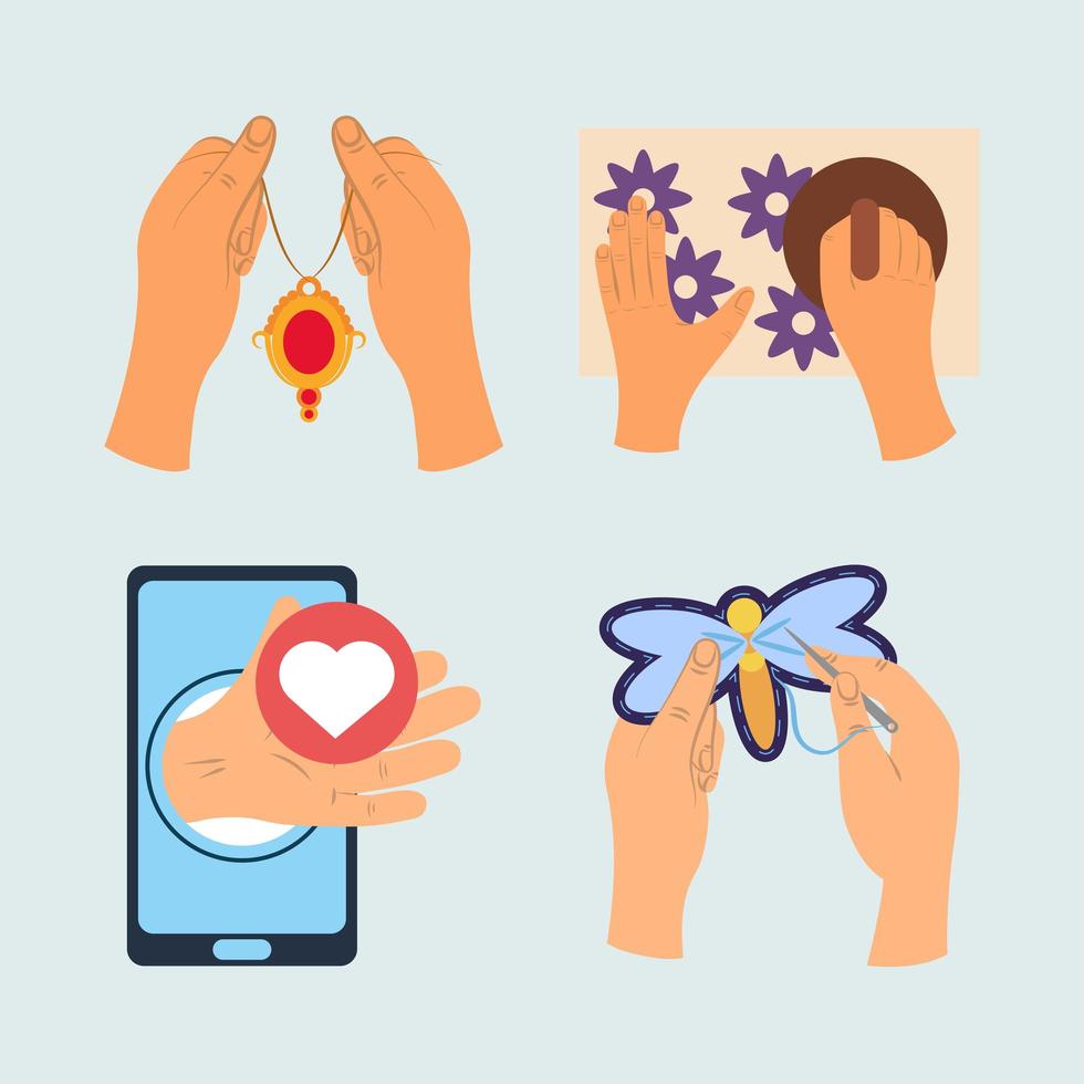 icon hands creative vector