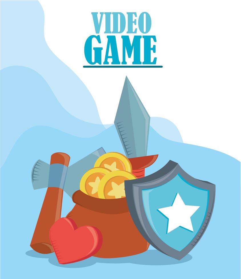 video game banner vector
