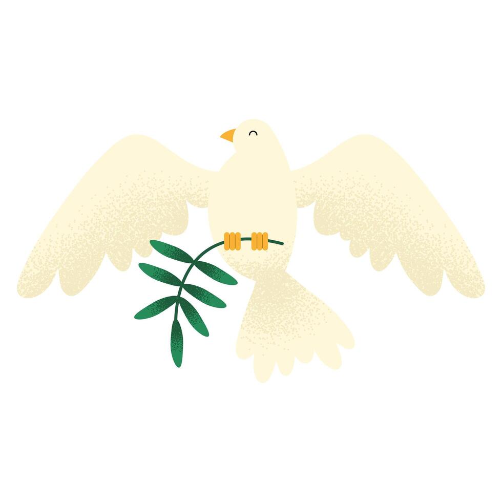 peace dove flying vector