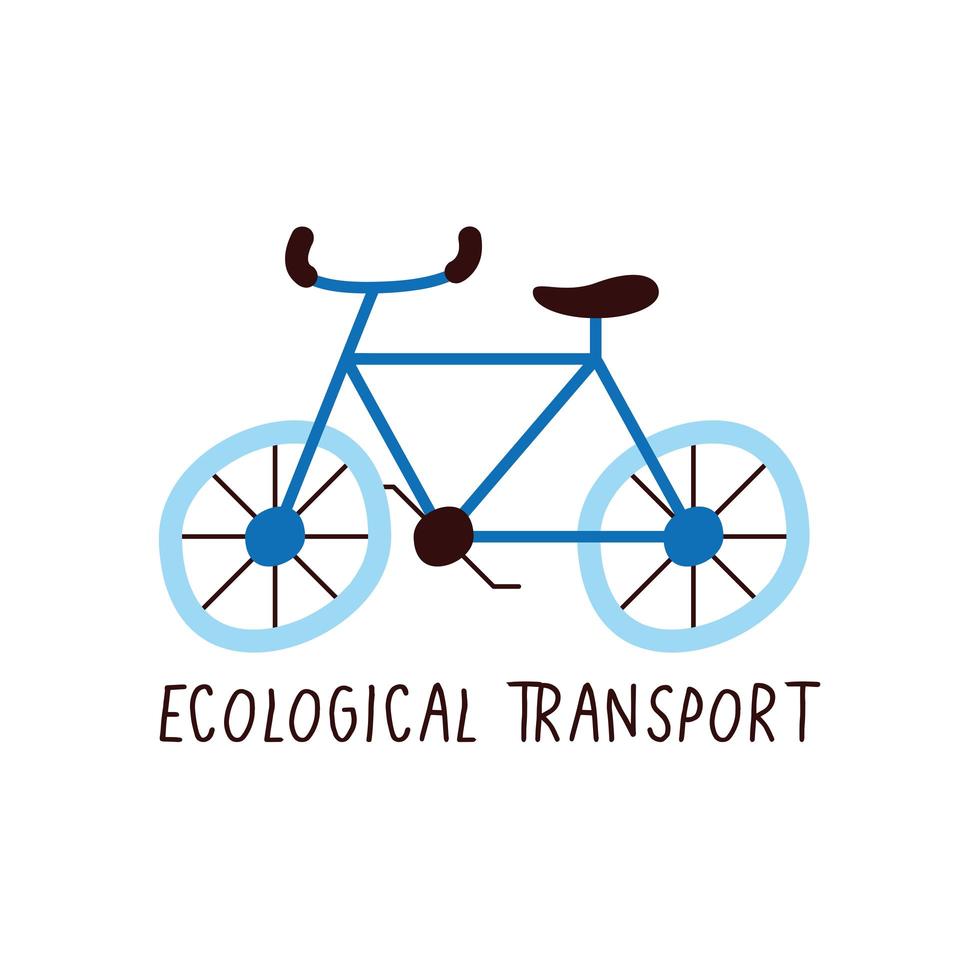 campaña de transporte ecológico vector