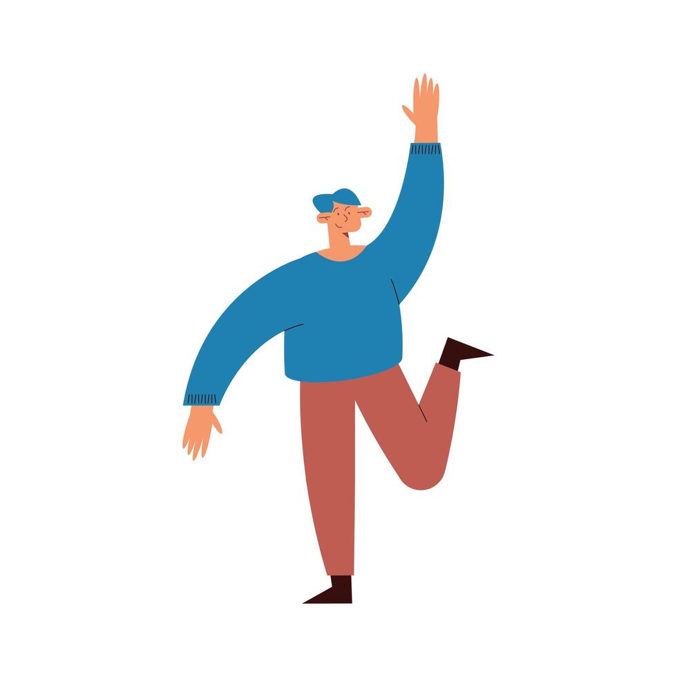 man left handed vector