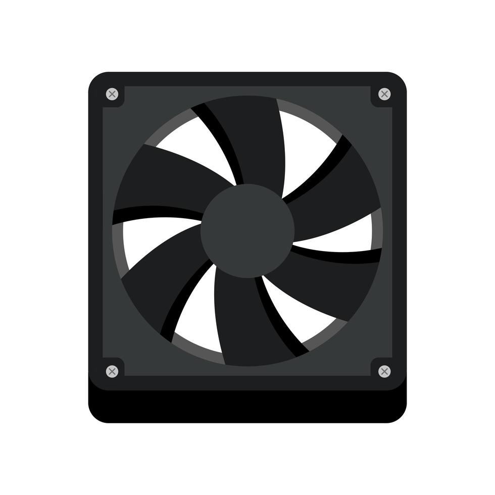 computer cooler icon vector