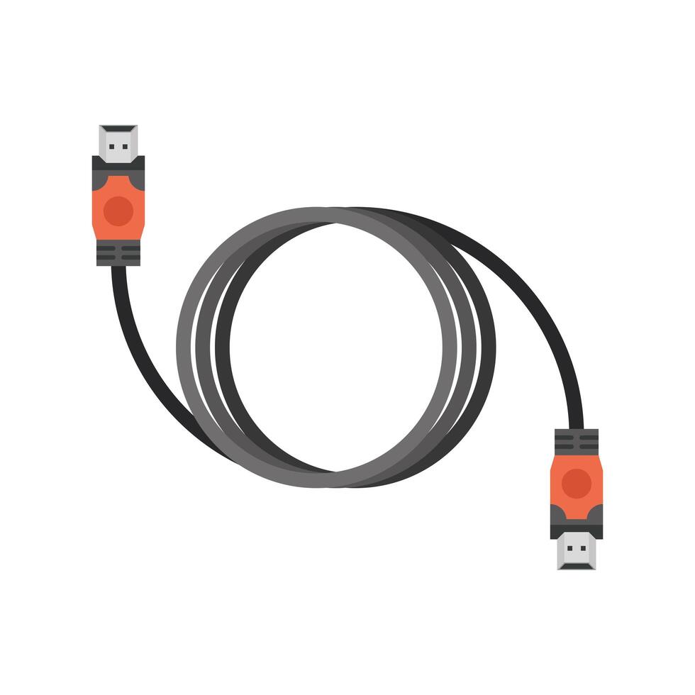 icono de cable de computadora vector