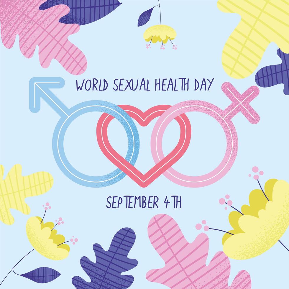 sexual health day poster vector