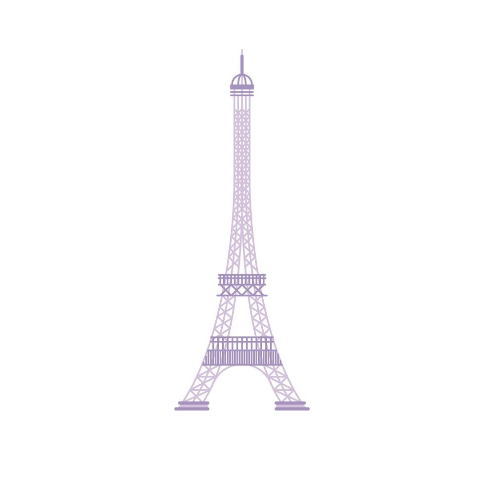 punto de referencia de la torre eiffel vector