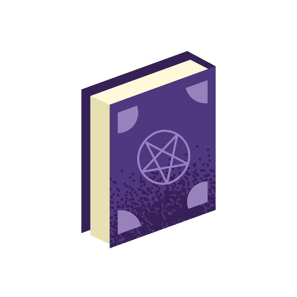 libro de hechizos de halloween vector