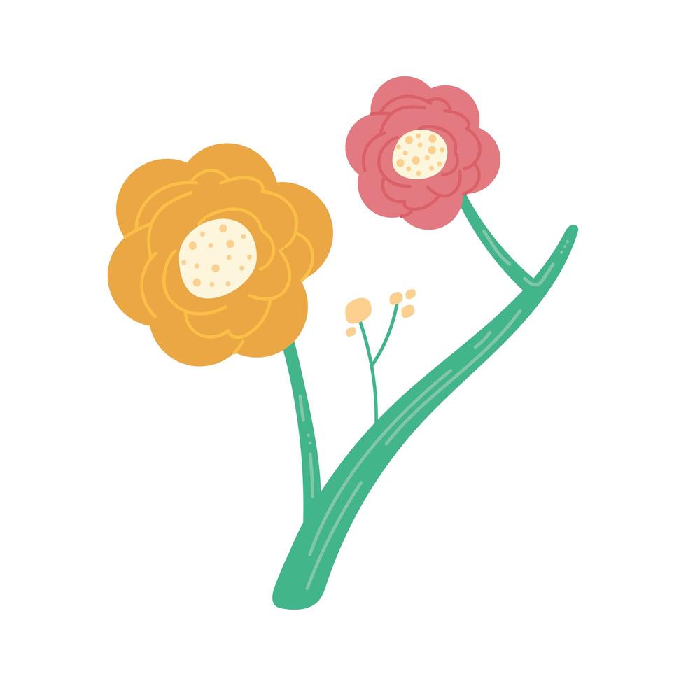 plant with flowers vector