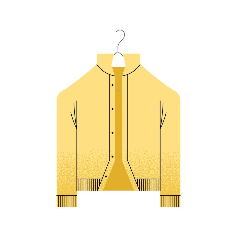 jacket in hook vector