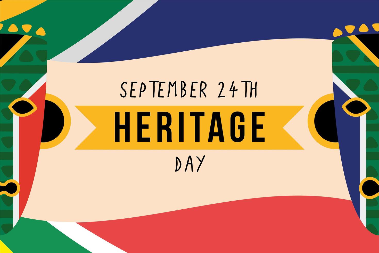 heritage day poster vector