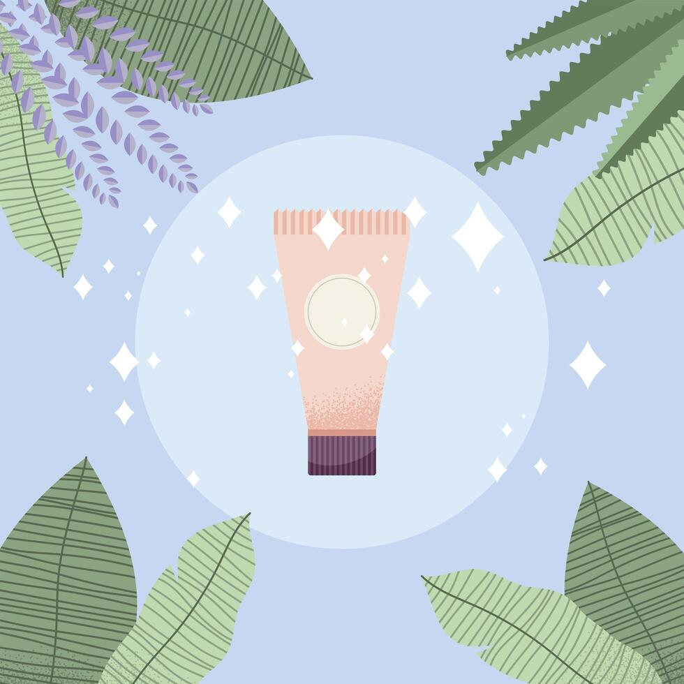 spa cream tube vector