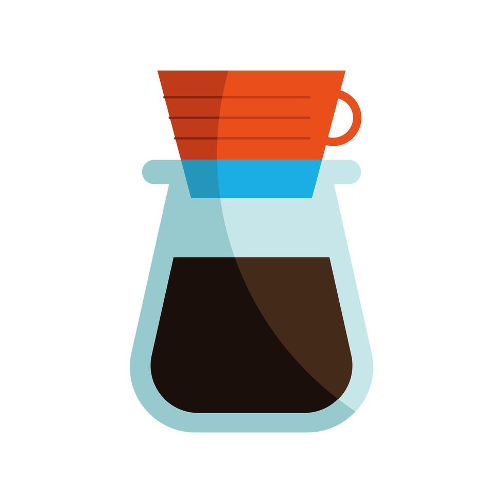 coffee chemex method vector