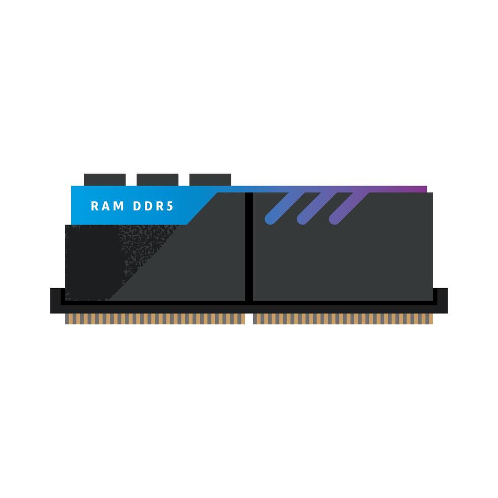 icono de ram de computadora vector