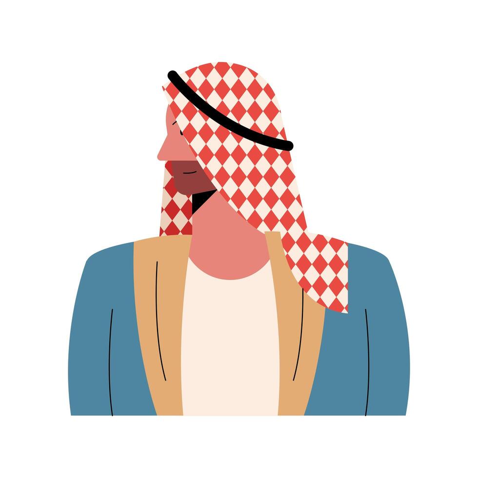 arabian race man vector