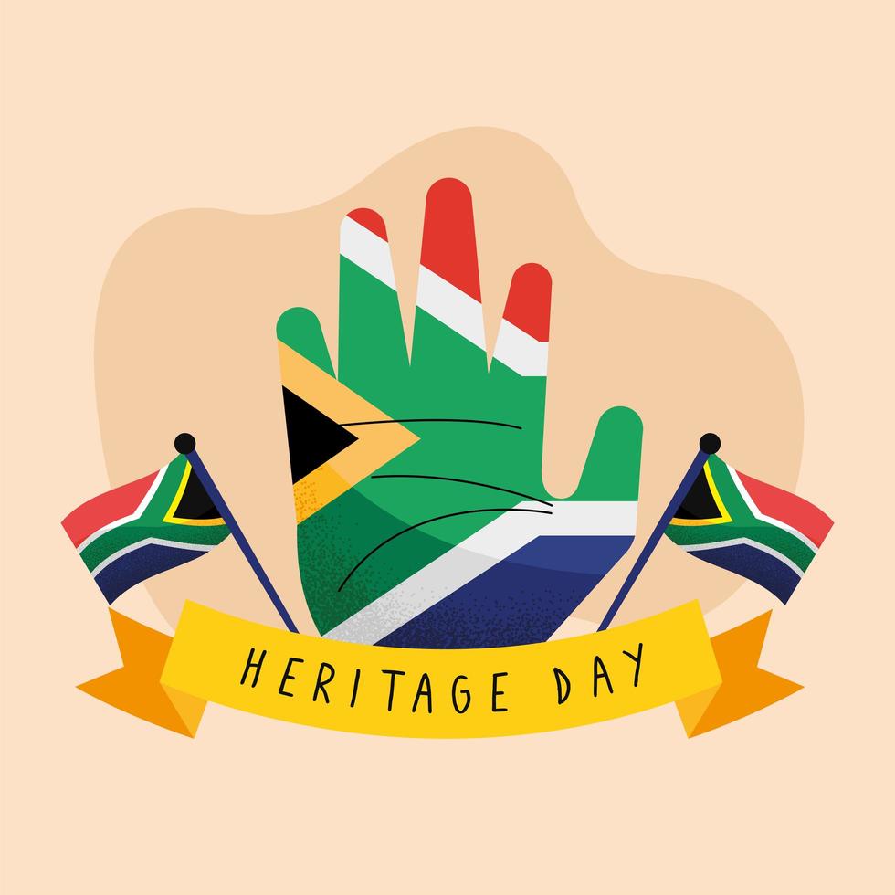 heritage day postcard vector