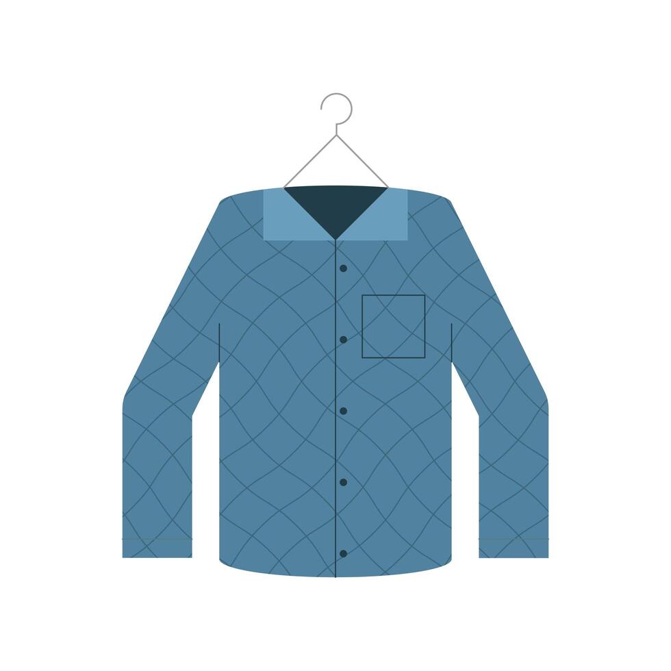 elegant shirt in hook vector