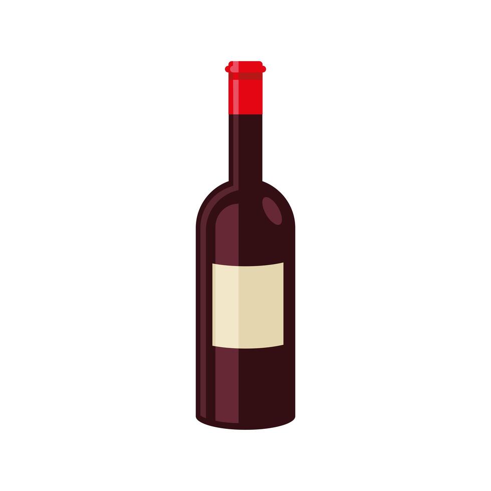 bottle of wine icon vector